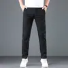 Pantalones Casuales Populares para Hombre, Pantalones Rectos de Algodón Transpirable Fino de Verano, Pantalones Elásticos de Verano Modernos y Versátiles