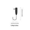 Anzuelo con Cabeza de Plomo de Medusa Hueca Pintura Negra Anzuelo Micro Señuelo con Púa Anzuelo para Señuelo Blando Anzuelo de Acero de Alto Carbono Accesorios para Equipo de Pesca Transfronterizo