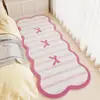 Tapete para Quarto, ao Lado da Cama, Dopamina, Cor Sólida, Xadrez, Faux Cashmere, Amigo da Pele, Confortável, Espessado, Resistente ao Frio, Resistente a Manchas, Tapete para Bay Window