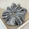 Goma para el pelo de felpa de color liso, sencilla, estilo coreano, para otoño e invierno, versátil, para coleta, accesorio elegante para el pelo