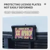 Marco de Placa de Matrícula de Coche Estándar Americano Transfronterizo, Marco de Placa de Matrícula Estilo Americano, Soporte de Placa de Matrícula Americano, Marco de Placa de Matrícula Anticolisión Eva, Suministros Automotrices
