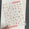 Lindos Pegatinas de Arte para Uñas de Dibujos Animados Gato Kt Repujadas Hellokitty Hello Kitty Manual DIY Pegatinas Decorativas para Uñas Ccd
