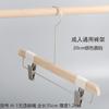 Cabides Novos de Madeira Maciça com Corda de Algodão Antiderrapante para Lojas de Roupas Masculinas e Femininas, Cor de Madeira Natural, Sem Pintura, Cabides de Madeira Estilo Coreano