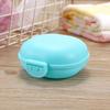 Caixa de Sabonete com Tampa, Porta-Sabonete Plástico Portátil para Viagem, Bandeja de Sabonete Drenante Criativa para Banheiro, Caixa de Sabonete Macaron