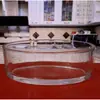 Em estoque Espessado Transparente Vidro Vela Aromaterapia Vidro Castiçal Copo Quarto Ornamentos Domésticos Castiçal Copo de Vidro