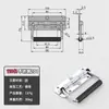 Caja de Herramientas de Hardware Manija de Resorte, Manija de Anillo para Caja, Manija Móvil de Aluminio para Caja de Soporte, Manija de Resorte de Acero Inoxidable 304