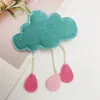 Decoração Colorida em Tecido em Formato de Nuvem e Gota de Chuva Acessórios de Cabelo DIY Roupas Sapatos Chapéus Bolsas Capas de Celular Enfeites para Pendurar no Quarto Acessórios