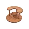 Suporte de Exibição para Barracas, Suporte de Exibição Criativo de Madeira para Mesa, Prateleira de Armazenamento para Área de Arte, Rack para Cosméticos