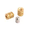 Direto da Fábrica furo cego injeção flor de diamante inserto de cobre aço inoxidável serrilhado rosca interna porca embutida