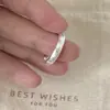 Anéis Finos de Empilhar Círculo Doce Versátil Elegante para Mulheres Design de Nicho Moda Elegante Anéis Abertos Anéis para Dedo Indicador Tendência