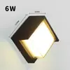 Lámpara de Pared para Escaleras Baño Exterior Impermeable Balcón LED Pasillo Pasillo Plástico PC Lámpara de Pared Interior Exterior Pared