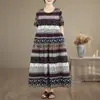 Início do verão de 2026 viagem a Yunnan roupas vibrantes, novos vestidos de algodão e seda, os populares vestidos de praia deste ano, vestidos longos esvoaçantes