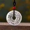 Agita el sonido mano rápida Suministro en vivo colgante Bestia Divina Antigua de plata de ley valiente colgante de hebilla segura para hombres y mujeres amantes retro