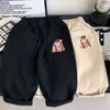 Calça Casual com Bolso de Desenho Animado Fofo Estilo Coreano para Meninos e Meninas 2026 Nova Calça Infantil Primavera e Outono Roupa Infantil Calça Longa Estilosa