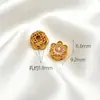 Retenção de Cor Alta Método Antigo Areia Dourada Diamante Incrustado em Ouro Contas Espaçadoras com Contas Pingente Solto DIY Manual Pulseira Pingente de Franja Acessórios