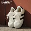 Zapatillas de Entrenamiento Retro Alemanas Globales para Mujer 2026 Nueva Primavera Versátiles para Viajar Casuales Zapatos de Mujer Suela Suave Cómodos Tenis Blancos