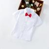 Camisa Blanca de Manga Corta para Niño Fábrica en stock Abrigos Blancos de Manga Corta para Niños Camisa de Verano para Bebé