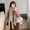 Bufanda de Pulpo de Diseñador de Nicho Invierno Tejida Suave Cera Borla Larga Cuello Frío Chal