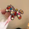 Clip Pequeño para el Cabello Inmediatamente Rico con Pedrería Clip Lateral para la Frente 2026 Accesorios para el Cabello de Año Nuevo Clip de Pico de Pato Adorno para la Cabeza del Año del Caballo Pinzas Pequeñas para el Cabello