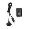 Batería para Mando de X-Box360 360Slim Cable de Carga Inalámbrica 2 en 1 + Batería para Mando 4800Ma