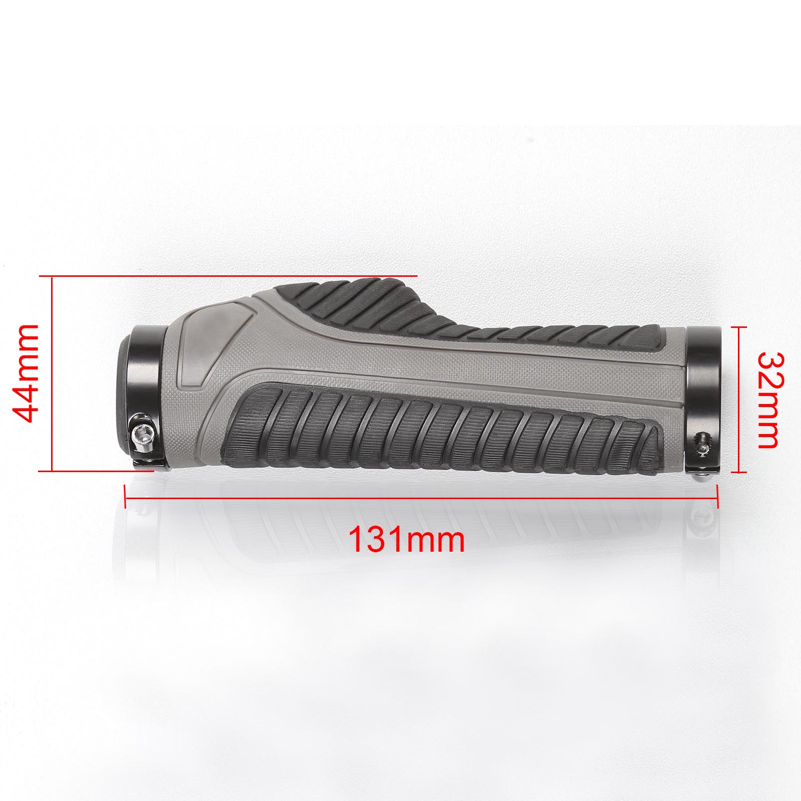 Bicycle Handlebar Grips MTB Road Bike Double Lock Rubber Grips 131*32*44mm Shock-absorbing Cycling Handle Ergonomic Handle Bar