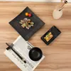 A5A8 Bol Redondo de Melamina Vajilla Restaurante Hot Pot Bol de Condimentos Hotel Negro Mate Imitación Porcelana Bol de Sopa Bol de Arroz