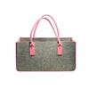 El fabricante vende bolsa de fieltro para leña y cosméticos, bolso de mano, bolsa de compras de tela no tejida de gran capacidad para embalaje de regalos, hecha a mano