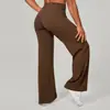 Pantalones Largos Deportivos Fitness Yoga Pierna Ancha Rectos para Mujer Levanta Glúteos Sueltos Trasero de Durazno Correr Casuales Exteriores Lu