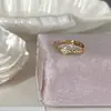 Anel Vintage Fosco em Prata de Lei S925 para Mulheres, Anel de Dedo Indicador Empilhável com Borboleta, Estrela, Coração Cravejado com Diamantes, Joia Nova