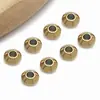 Acero Inoxidable Biselado Cuentas de Platillo Volador Cuentas Espaciadoras Accesorios Cuentas Curvas con Agujero Cuentas de Ábaco Accesorios para Joyería DIY Cuentas