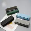 Estuche para Gafas con Hebilla Magnética de Cuero, Estuche Retro para Gafas Ópticas, Caja de Almacenamiento para Gafas de Miopía, Estuche Hecho a Mano para Gafas de Miopía, Envío Gratis al por Mayor O
