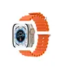 Para Apple Watch 8 Ultra Watch Pulseira de Silicone Marinha Pulseira Oficial Apple com Fivela Dupla Disponível