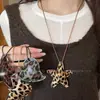 Colar Pingente Flor de Contas Estilo Étnico Novo Estilo Chinês Moda Retrô Elegante Corrente para Suéter Colar de Design de Nicho para Mulheres
