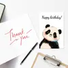 Set de Sobres para Tarjeta de Cumpleaños Feliz Nuevo Transfronterizo con Ilustración de Lindo Panda de Dibujos Animados Tarjeta de Cumpleaños Ritual