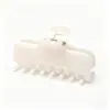 Pinza para el cabello de estilo coreano color rosa melocotón y café con leche, con un toque de alta gama, pinza de tiburón limpia y simple, pasador elegante, accesorios para el cabello al por mayor
