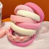 Faixa de cabeça rosa super fada com caveira top headband feminino 2023 Nova elegante faixa de cabelo para alisar borda larga grampo para lavar o rosto coque de cabelo