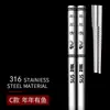 Palillos de Acero Inoxidable 316 Seleccionados Cuidadosamente, Acero Inoxidable 304 de Grado Alimenticio, Un Palillo por Persona, Uso Doméstico y Público, Palillos Cuadrados de Acero Inoxidable Metálicos