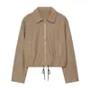 AliExpress Transfronteiriço 2026 Novidades de Primavera Estilo Europeu e Americano Simples Moda Casual Versátil Jaqueta Casaco Curto