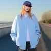 Atacado do Fabricante Jaqueta Esportiva Casual Jaqueta com Gola Baseball Masculina Primavera e Outono Nova Cor Sólida Solta Jaqueta Casal