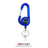 Clip retráctil con resorte para botella de agua de mochila, clip para cinturón, llavero, portátil anti-pérdida retráctil negro