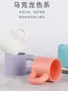 Taza Gordita Taza de Cerámica Nicho Simple Asa Grande de Oreja Taza de Agua de Cerámica Hecha a Medida LOGOTIPO Regalo de Hotel