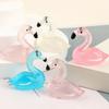 Acessórios de resina luminosa atacado 3d cisne tridimensional mini modelo de brinquedo flamingo playground boneca máquina de presente
