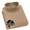 Ropa interior térmica de terciopelo alemán para hombre, lijado de doble cara, camisa de base de color sólido, cuello semialto de invierno, otoño, manga larga para hombre tX20