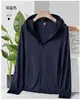 Roupas de Proteção Solar de Verão UPF50 Masculinas Malha de Seda Gelada Manga Longa Roupas de Pele para Casal Moda Feminina