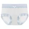 2025 Nuevo Modelo Algodón Lyocell Seda de Morera Antibacterianas Cómodas Transpirables Entrepierna Extendida Panties de Cintura Media para Mujer Lote de Fábrica