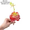 Flor de Loto Artificial con Pétalos, Flores Falsas, Plantas Verdes al por Mayor, Manualidades para Decoración de Bodas, Estilo Ins Transfronterizo
