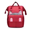Mochila de Gran Capacidad para Madre y Bebé Color Gatuno Bloque de Color Bolso de Mamá de Mano Hombro Cruzada Multiusos Salida Viaje Bolso de Mamá Caliente