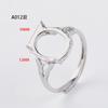 Anillo Portaanillos Chapado en Plata 925 para Mujer Cera de Abejas Anillo Abierto para Mujer Portaanillos Vacío Jade Caibao Portaanillos Desnudo