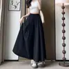 Calça Saia Yamamoto para Mulheres Verão 2026 Cintura Alta Emagrecedora Saia Evasê com Caimento Estilo Japonês Preguiçosa Solta Calça Wide Leg
