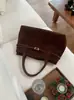 Bolso de Mano Grande de Terciopelo Escarchado Retro de Moda para Mujer 2025 Otoño e Invierno Nuevo Bolso Grande Casual Simple